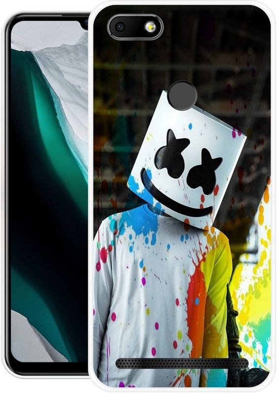 PINKLAND Back Cover for Tecno Spark 4 Air  (Multicolor, Grip Case, Silicon, Pack of: 1)