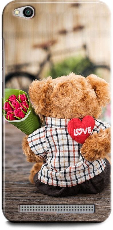 WallCraft Back Cover for Redmi 5A TEDDY, CUTE TEDDY, TEDDY BEAR, LOVE, LOVE TEDDY, HEART, ROSE, RED ROSE  (Multicolor, Dual Protection, Pack of: 1)