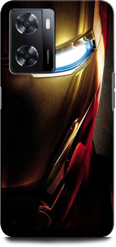 GRAFIQE Back Cover for OPPO A57e IRON MAN, IRON MAN MASK, AVENGER, MARVEL, COMIC  (Multicolor, Shock Proof, Pack of: 1)