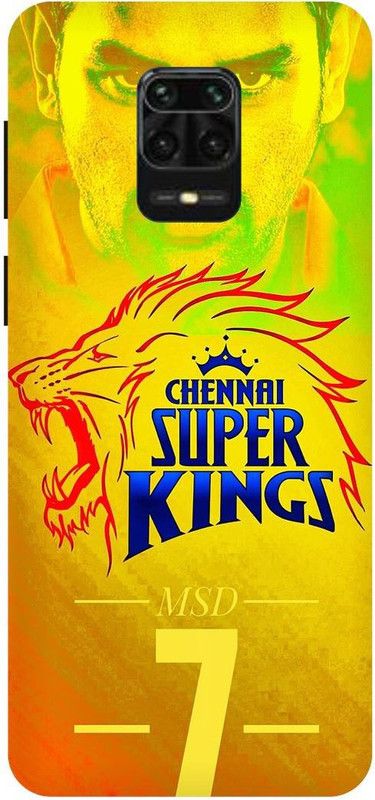 THE NARAYANA COLLECTIONS Back Cover for POCO M2 PRO-LION,DHONI,MSD,CRICKETER,IPL,CSK  (Multicolor, Hard Case, Pack of: 1)