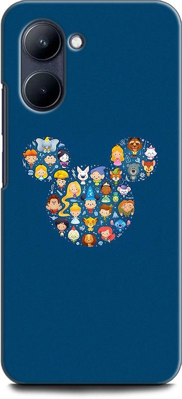 WallCraft Back Cover for Realme C33, RMX3624 DISNEY, MICKEY, CARTOONS, BLUE  (Multicolor, Dual Protection, Pack of: 1)
