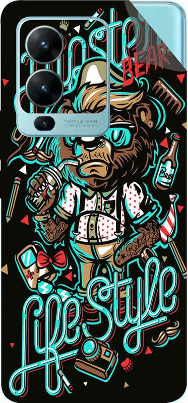 AsSkin Vivo V25 Pro, vivo v25 pro, Vivo Mobile Skin  (Ultra Super Hipster Bear With High Matte Finish .Skin..)
