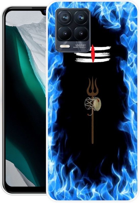 Krtagy Back Cover for Realme 8 Pro  (Black, Blue, Dual Protection, Silicon, Pack of: 1)
