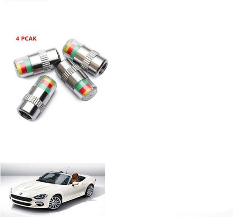 APICAL Steel Tyre Valve Cap for Car  (Cylinder)