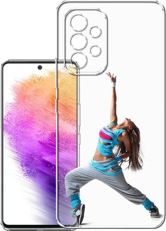 HANIRY Back Cover for Samsung A73 5g, SM-A736BZAGINU back cover, DANCE GIRL, Designer, PNG_95  (Multicolor, Flexible, Silicon, Pack of: 1)
