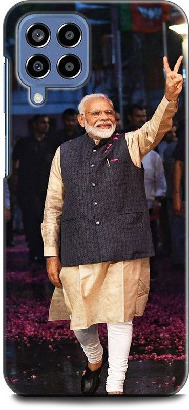 WallCraft Back Cover for SAMSUNG Galaxy M53 5G NARENDRA MODI, PRIME MINISTER OF INDIA, PM, MODI JII  (Multicolor, Dual Protection, Pack of: 1)