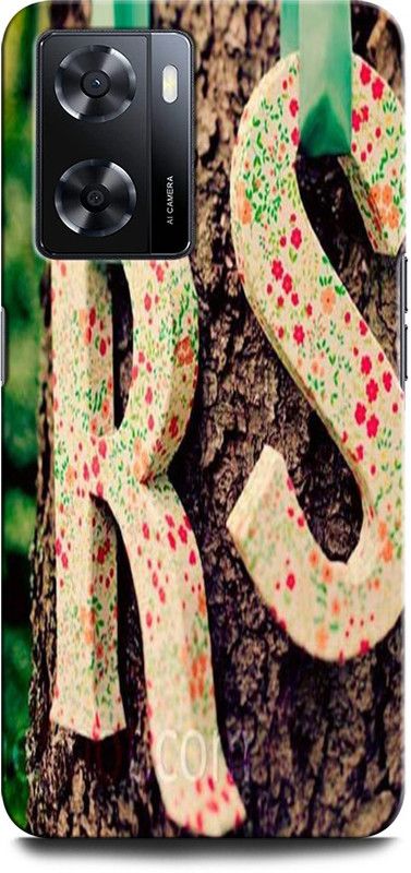 GRAFIQE Back Cover for OPPO A57 New RS LOVE, R S LOVE, R LETTER, R ALPHABET, DESIGN  (Multicolor, Shock Proof, Pack of: 1)