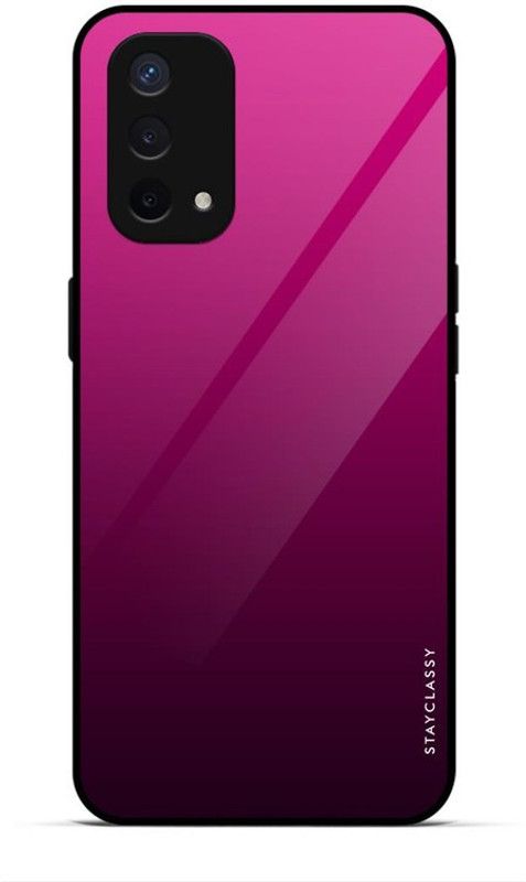StayClassy Back Cover for Oppo A74 5G  (Purple, Pack of: 1)