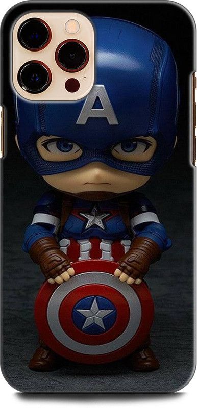 WallCraft Back Cover for APPLE iPhone 12 Pro CAPTAIN AMERICA, AVENGER, SHIELD, COMICS, MARVEL  (Multicolor, Dual Protection, Pack of: 1)