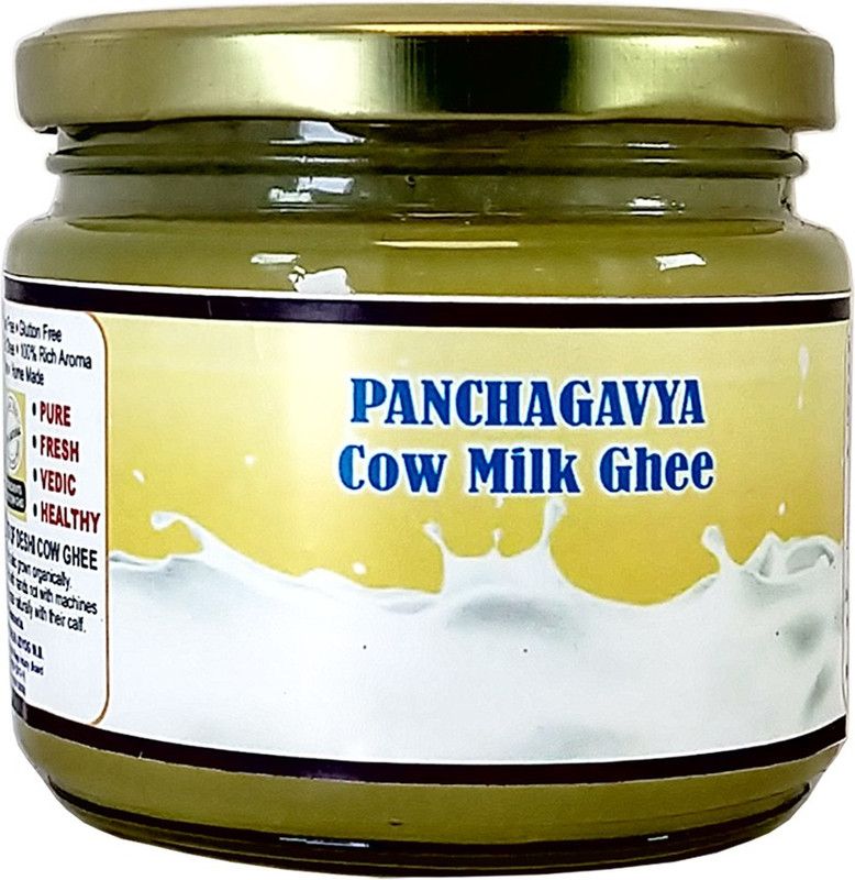 OCB PANCHAGAVYA Cow Milk Ghee gir gaushala Natural A2 Ghee 250 g Glass Bottle
