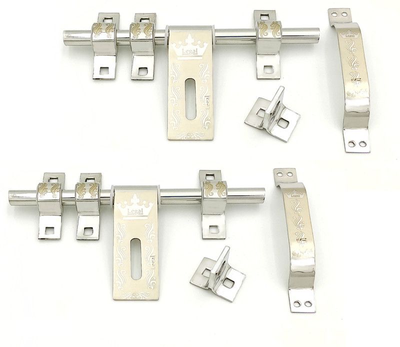 legal 2 aldrop 2 handle L-311 16X3MM Stainless Steel Door Handle  (Steel Pack of 1)