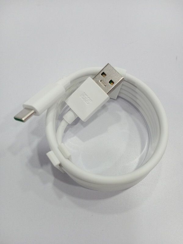 FTC USB Type C Cable 6.5 A 1.00394999999995 m Copper Braiding mi charger usb cable type c  (Compatible with 65W DART/WARP/VOOC/DASH TYPE C USB C CABLE, White, One Cable)