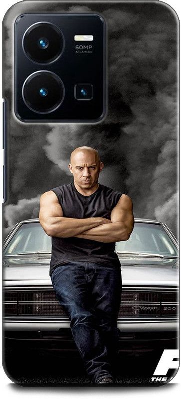 WallCraft Back Cover for Vivo Y35, V2205 FAST & FURIOUS, VIN DIESEL  (Multicolor, Dual Protection, Pack of: 1)
