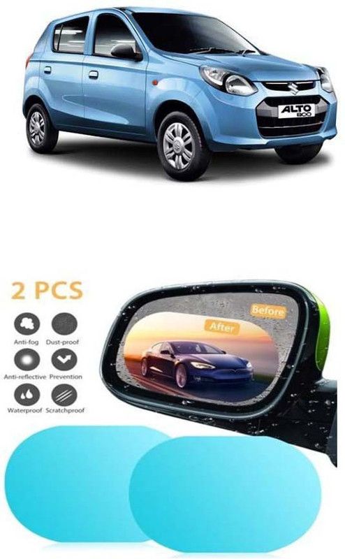 Etradezone Antifog_299 Car Mirror Rain Blocker  (White)