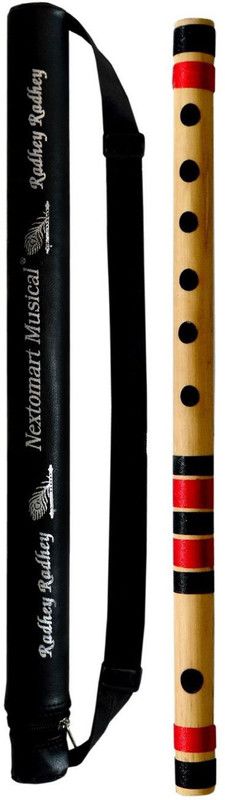 NEXTOMART Beginner Flute C Scale 6 Hole Bamboo Bansuri with Free Flute Carry Bag Bamboo Flute  (35.5 cm)