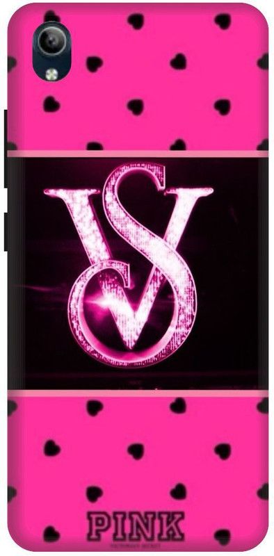 PHONE WALEY.COM Back Cover for VIVO Y91i , VIVO 1820 ,VS, V LOVES, VS NAME, VS Love Printed  (Pink, Hard Case, Pack of: 1)