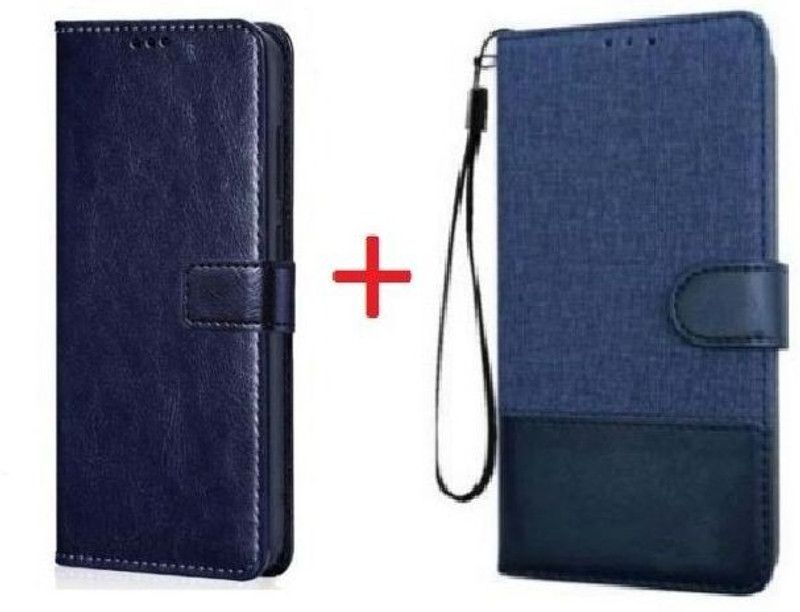 RidivishN Flip Cover for Infinix Note 12 Pro 5G  (Blue, Blue, Shock Proof, Pack of: 2)