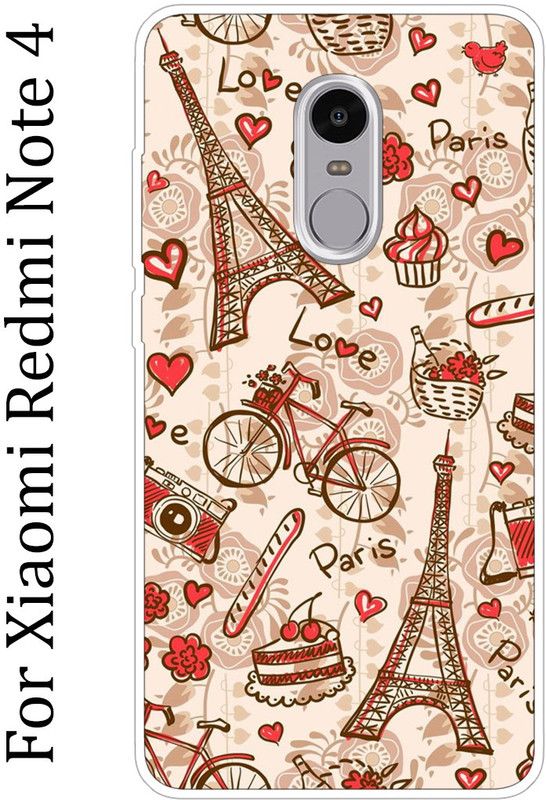 BeauCase Back Cover for Xiaomi Redmi Note 4  (Multicolor, Grip Case, Silicon)