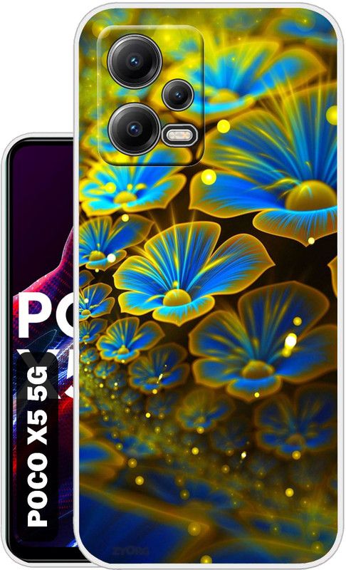 Case Club Back Cover for POCO X5 5G  (Yellow, Grip Case, Silicon, Pack of: 1)
