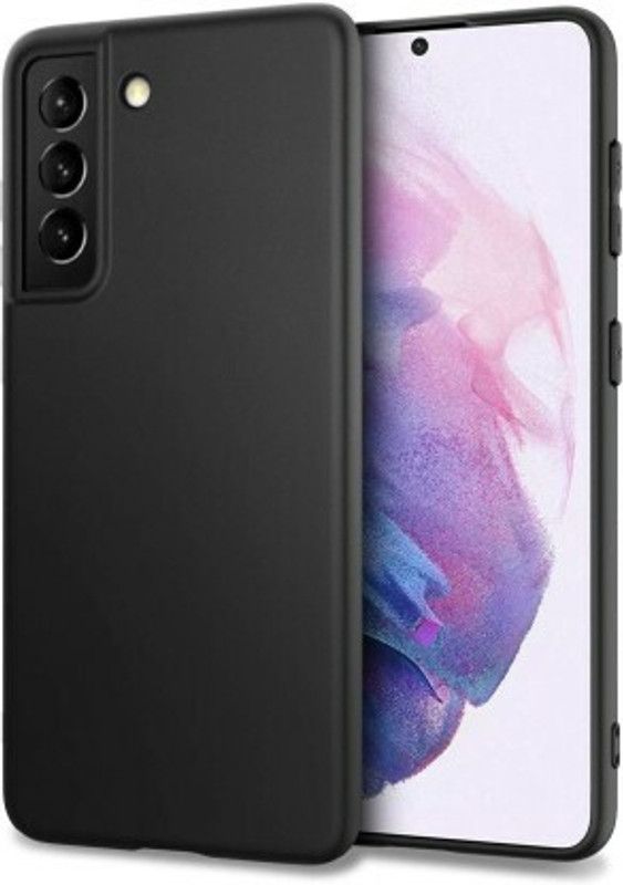 Vcase Back Cover for Samsung Galaxy S21 Plus  (Black, Dual Protection, Silicon, Pack of: 1)
