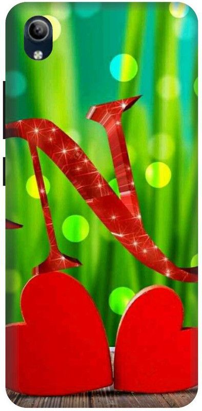 PHONE WALEY.COM Back Cover for VIVO Y91i , VIVO 1820 ,N letter,N name N word , Printed Back Cover  (Red, Hard Case, Pack of: 1)