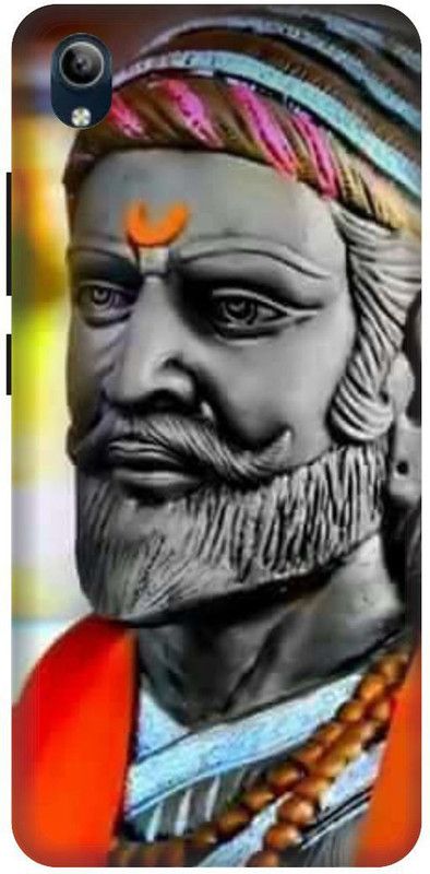 PHONE WALEY.COM Back Cover for VIVO Y91i , VIVO 1820 , Shivaji Maharaj Jantaraja Printed back cover  (Orange, Hard Case, Pack of: 1)