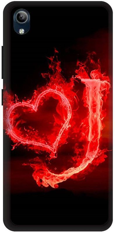 PHONE WALEY.COM Back Cover for VIVO Y91i , VIVO 1820 ,J letter,J name J word , Printed Back Cover  (Red, Hard Case, Pack of: 1)