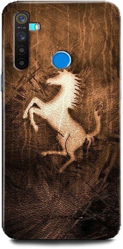 WallCraft Back Cover for Realme 5 Pro / RMX1971 FERRARI, FERRARI LOGO, EMBLEM,CAR, AUTO, WOOD, WOODEN TEXTURE  (Multicolor, Dual Protection, Pack of: 1)