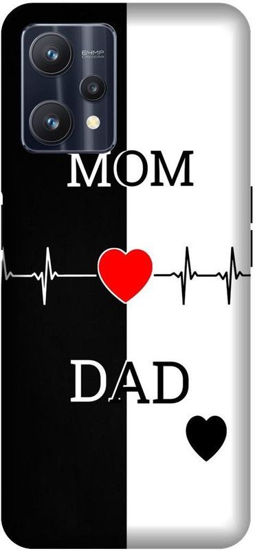 PHONE WALEY.COM Back Cover for Realme 9 Pro (5G) , RMX3471 , love mom ded, Mom and Dad Printed Back Cover  (Black, Hard Case, Pack of: 1)