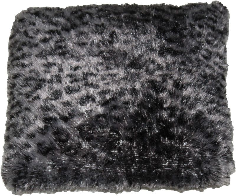 Jaak International Cotton Solid Decorative Cushion Pack of 1  (Grey)