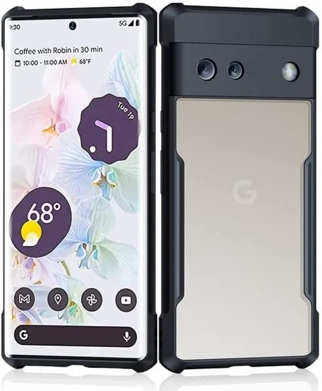 S-Hardline Back Cover for Google Pixel 6A, Durable And Protective  (Black, Pack of: 1)