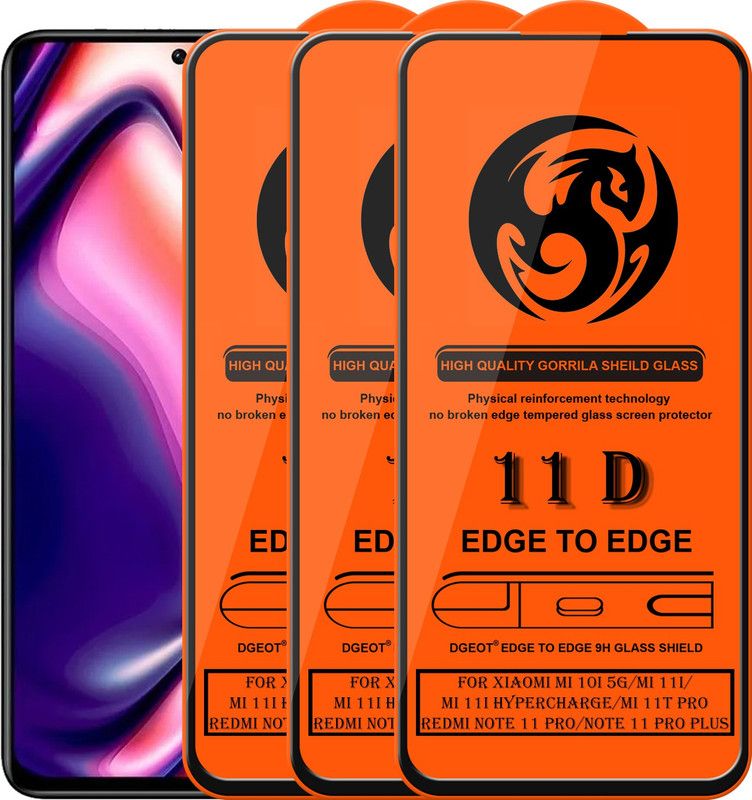 HQ Protection Edge To Edge Screen Guard for Mi 10I 5G  (Pack of 3)