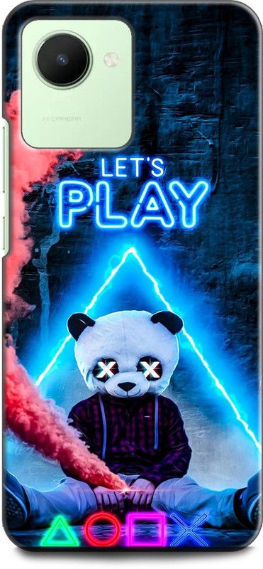 WallCraft Back Cover for Realme C30s, RMX3690 NEON TRAP BOY, PANDA, GALAXY, Play  (Multicolor, Dual Protection, Pack of: 1)