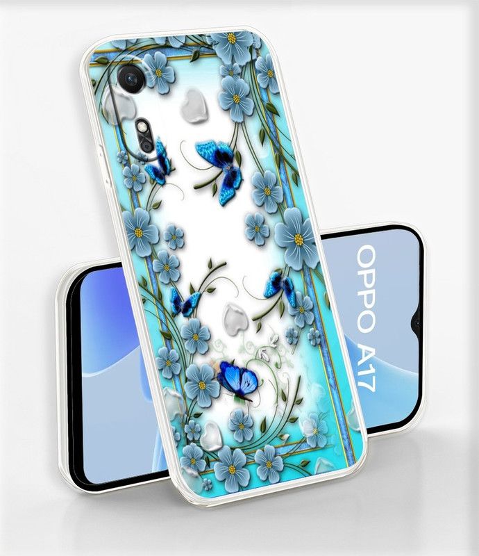 mobom Back Cover for Oppo A17  (Multicolor, Dual Protection, Silicon, Pack of: 1)
