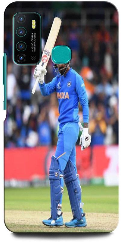 INTELLIZE Back Cover for Infinix Hot 9 KL RAHUL, INDIA, CRICKET, PLAYER, SPORTS, CAPTAIN  (Multicolor, Hard Case, Pack of: 1)