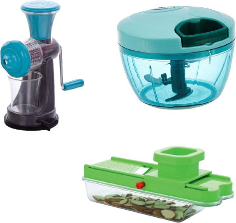 Vishwas by Comb of 450ml Dori Chopper | Nano Juicer | Dry Fruit Slicer Kitchen Tool Set Vegetable & Fruit Grater & Slicer  (Pack of 3)