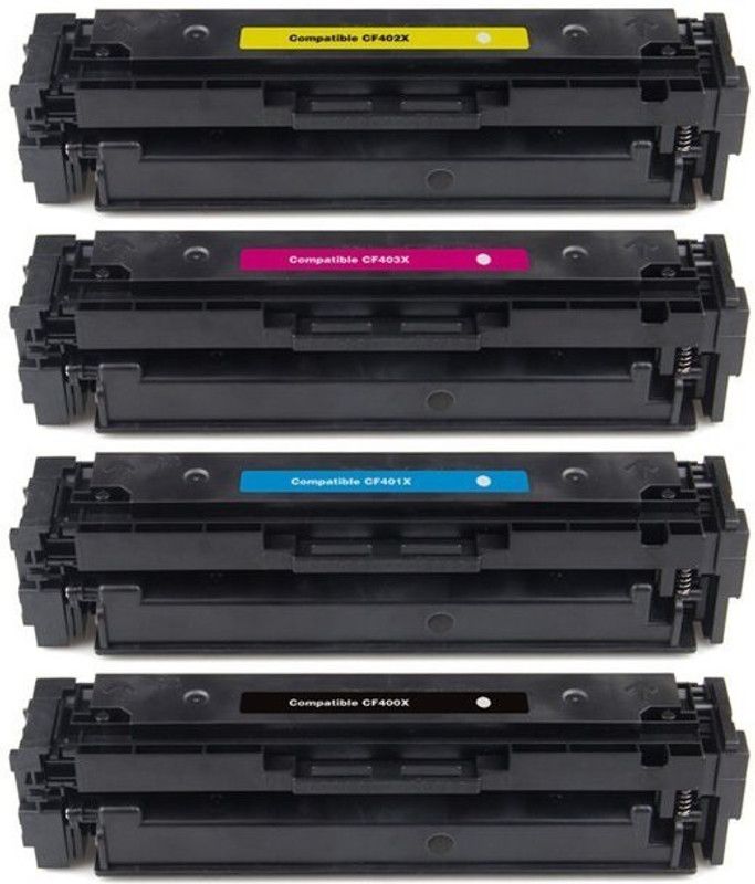 Dubaria 201A Toner Cartridge Replacement For HP 201A - CF400A, CF401A, CF402A, CF403A Toner Cartridges Combo Value Pack For Use In HP Color LaserJet Pro M252, M252dw, M252n, M277, M277dw MFP, M277n MFP printers Black + Tri Color Combo Pack Ink Toner
