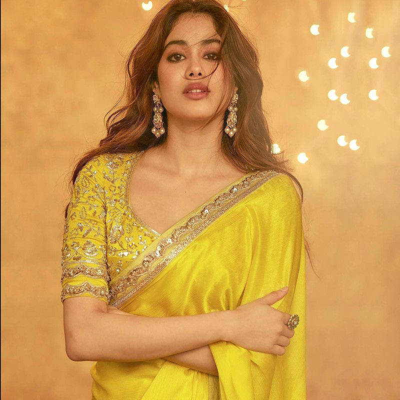 Self Design, Embroidered Bollywood Chiffon, Lace Saree  (Yellow, Mustard)