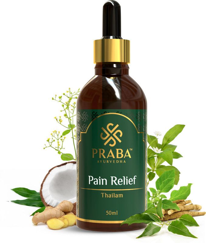 PRABA AYURVEDHA Natural Pain Relief Oil Joint, Knee, Back Pain Massage Oil for Shoulder&Muscular Liquid  (50 ml)