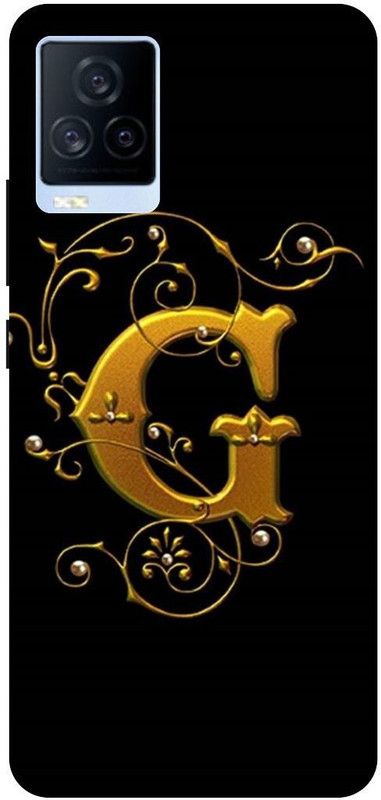 THE NARAYANA COLLECTIONS Back Cover for IQOO 7- V2049A-G,NAME,GOLDEN,ALPHABET,LATTER  (Multicolor, Hard Case, Pack of: 1)