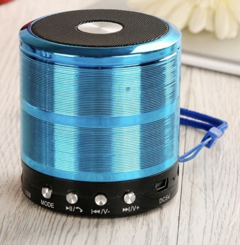 RHONNIUM Music Wireless Mini Speaker WS887-SpK-216 10 W Bluetooth Speaker  (Dense Blue, Stereo Channel)