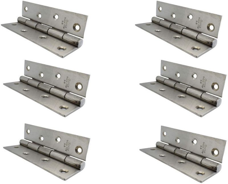 aaryason Heavy Stainless Steel Premium Door Hinge_255 Butt/Mortise Hinge  (Silver Pack of 6)
