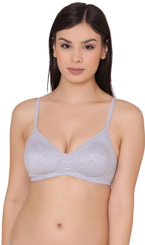 Women Full Coverage Non Padded Bra  (Grey)