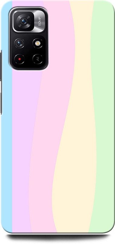 GRAFIQE Back Cover for POCO M4 Pro 5G RAINBOW, ABSTRACT, COLORFULL, PAINTING, STRIPES  (Multicolor, Shock Proof, Pack of: 1)