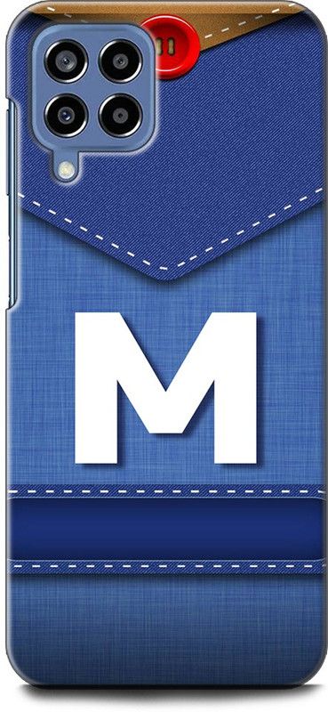 WallCraft Back Cover for SAMSUNG Galaxy M53 5G M, M LETTER, M NAME, BLUE, JEANS, M ALPHABET, ALPHABET  (Multicolor, Dual Protection, Pack of: 1)