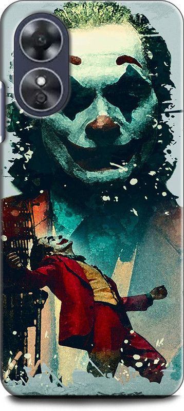 WallCraft Back Cover for OPPO A17, CPH2477 JOKER, ANIME, JACQUINN, DC COMIC, JOKER FACE  (Multicolor, Dual Protection, Pack of: 1)