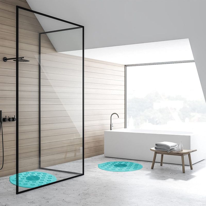 Gitesh Rubber Bathroom Mat  (Multicolor, Medium)