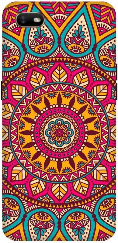 JUGGA Back Cover for realme C2, RMX1941, MANDALA, ART, RANGOLI, ABSTRACT, ART  (Red, Hard Case, Pack of: 1)