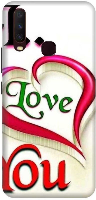 PHONE WALEY.COM Back Cover for VIVO Y12  (Red, White, Hard Case, Pack of: 1)