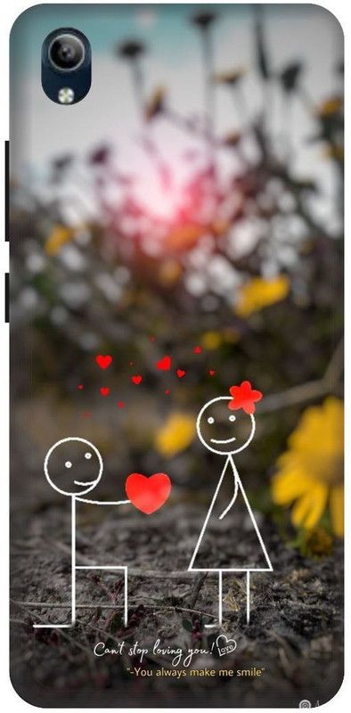 PHONE WALEY.COM Back Cover for VIVO Y90 , VIVO 1908 ,Flower, Red Roses,Abstract,Texture,Colourful Love Couples,Printed  (Multicolor, Hard Case, Pack of: 1)